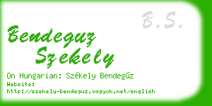 bendeguz szekely business card